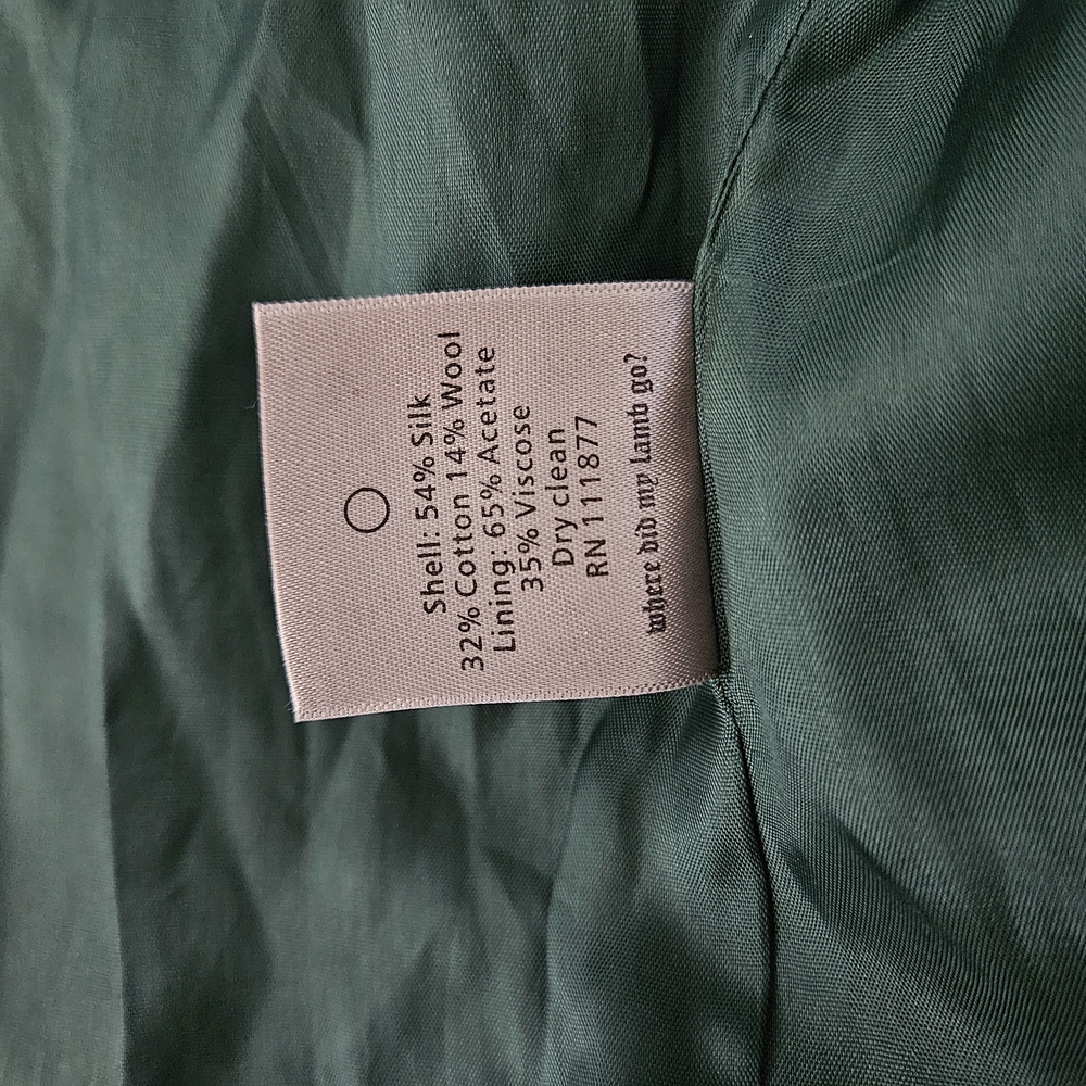 🟢1/2 OFF Gwen Stefani Vogue Plaid Blazer - Green and Tan - Picture 6 of 7